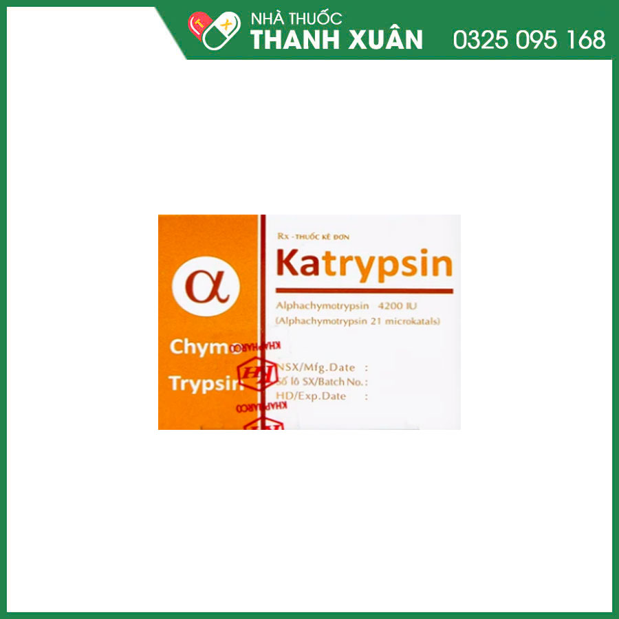 Katrypsin 4200 IU dùng trong các trường hợp điều trị phù nề sau chấn thương, phẫu thuật, bỏng